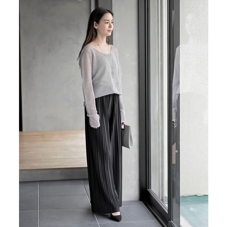 ボートネック透かしラメニットプルオーバー | rps | 詳細画像2 