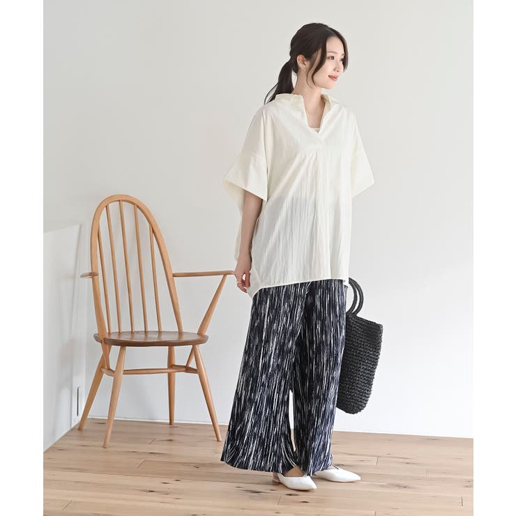 シワ加工スキッパーシャツ | rps | 詳細画像26 