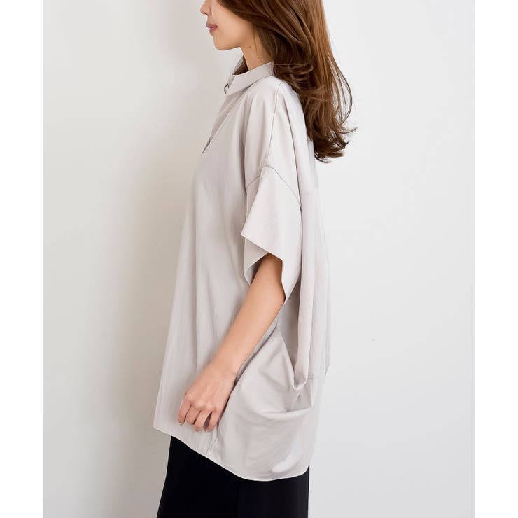 シワ加工スキッパーシャツ | rps | 詳細画像31 