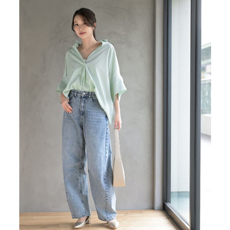 ストライプドルマンスキッパーシャツ | rps | 詳細画像26 