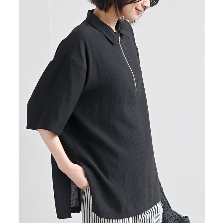 アプ　アールページュ　オフショルカラーブラウス　ブラック　黒　夏　ジャス 12Twelve Agenda（トゥエルブ アジェンダ）の「2WAY