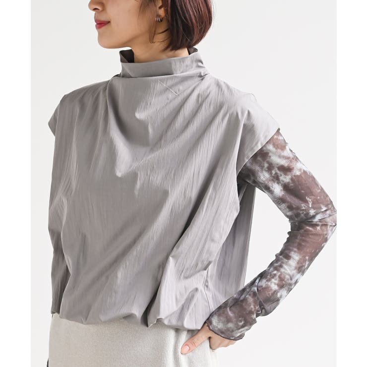 グレー | ボトルネックバルーンプルオーバー | rps