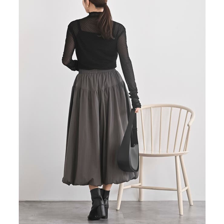 フロッキードットチュールハイネックプルオーバー | rps | 詳細画像11 