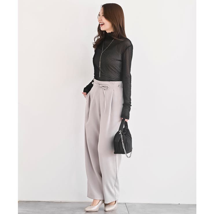 フロッキードットチュールハイネックプルオーバー | rps | 詳細画像19 