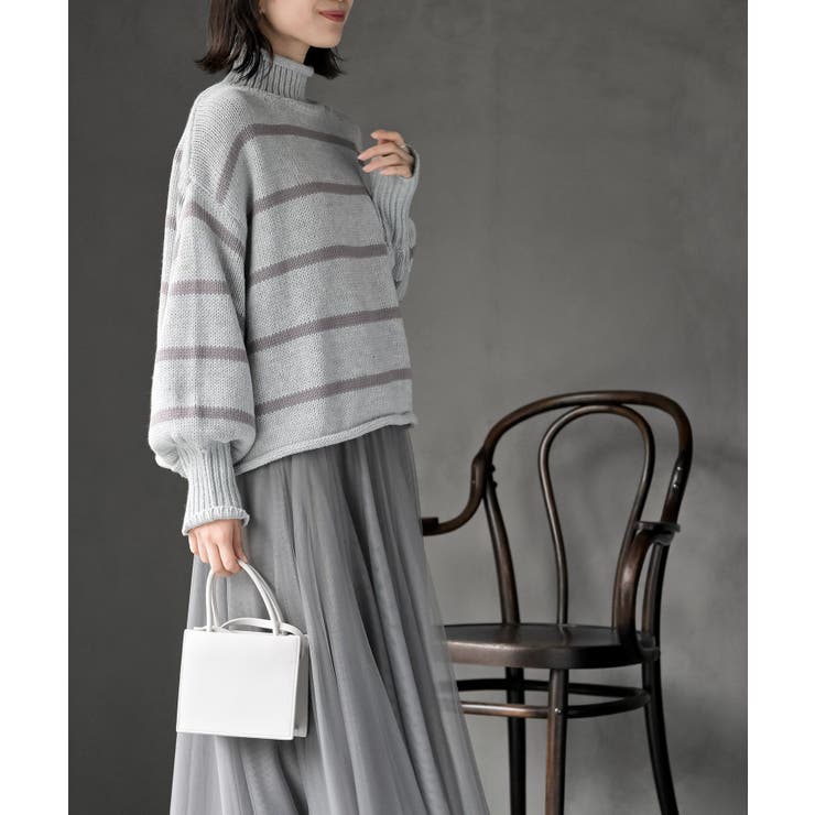 ハイネックボーダーニットプルオーバー | rps | 詳細画像13 