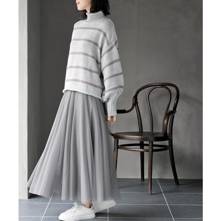 ハイネックボーダーニットプルオーバー | rps | 詳細画像15 