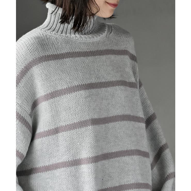 ハイネックボーダーニットプルオーバー | rps | 詳細画像16 