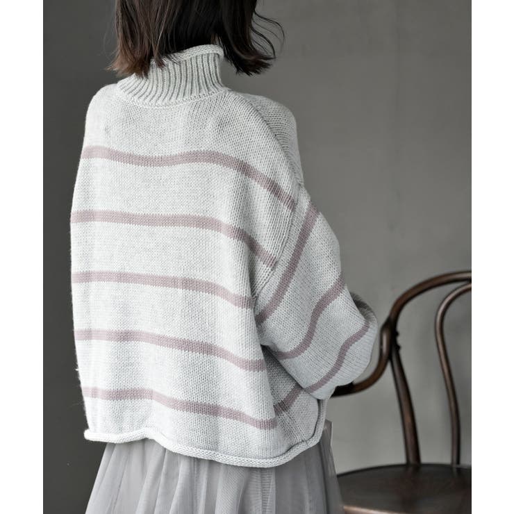 ハイネックボーダーニットプルオーバー | rps | 詳細画像18 