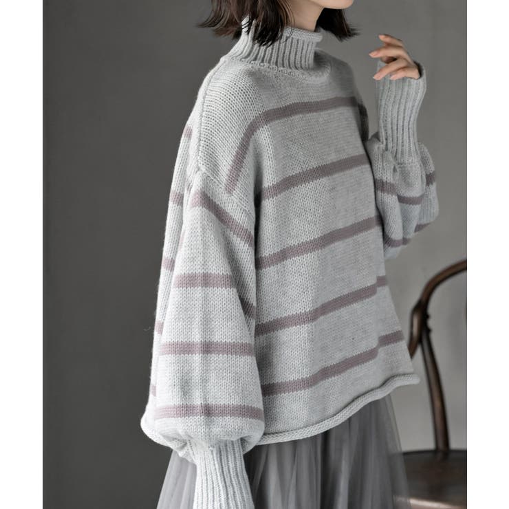 ハイネックボーダーニットプルオーバー | rps | 詳細画像19 