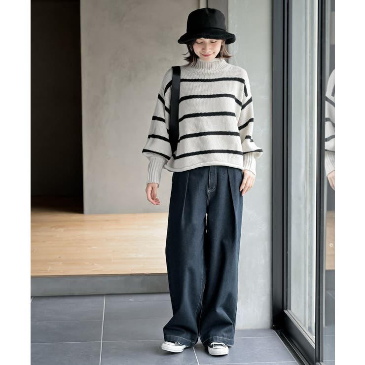 ハイネックボーダーニットプルオーバー | rps | 詳細画像2 