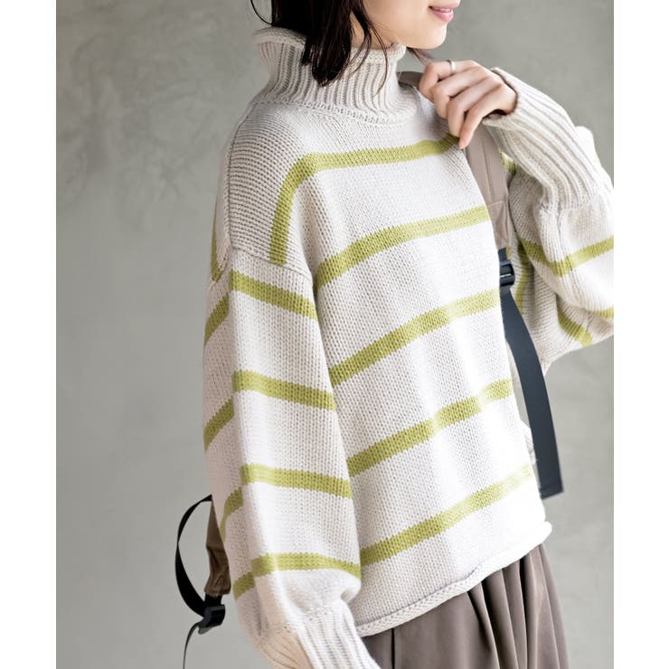 ハイネックボーダーニットプルオーバー | rps | 詳細画像25 