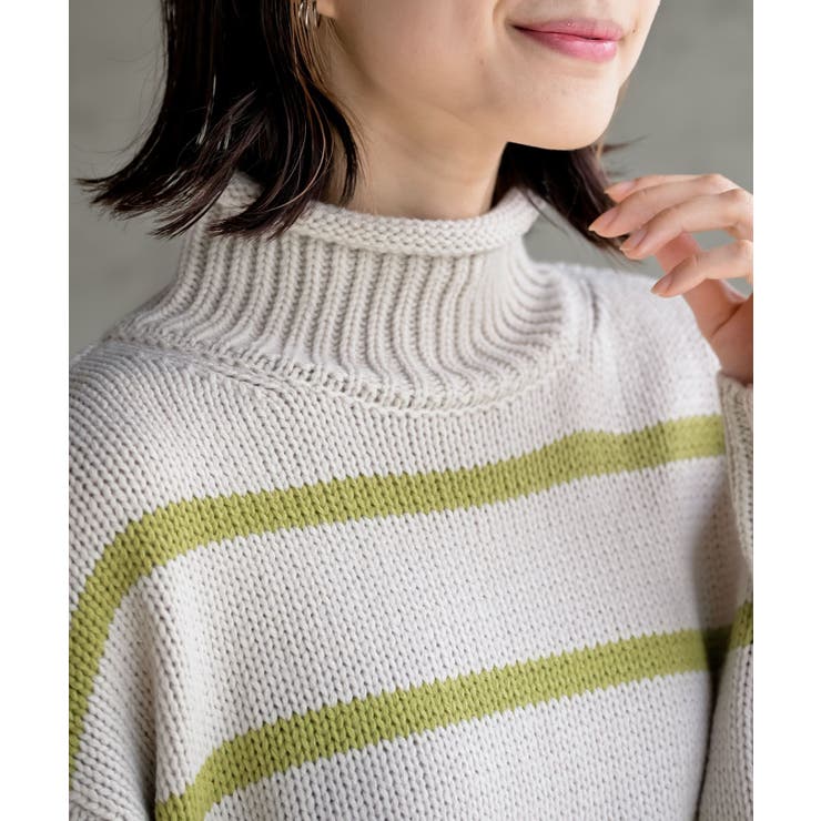 ハイネックボーダーニットプルオーバー | rps | 詳細画像28 