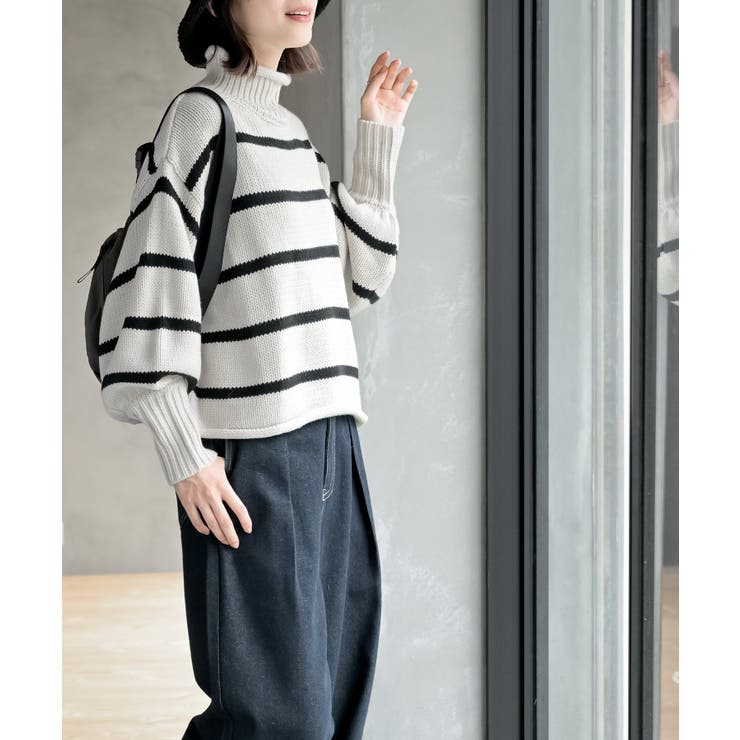 ハイネックボーダーニットプルオーバー | rps | 詳細画像3 