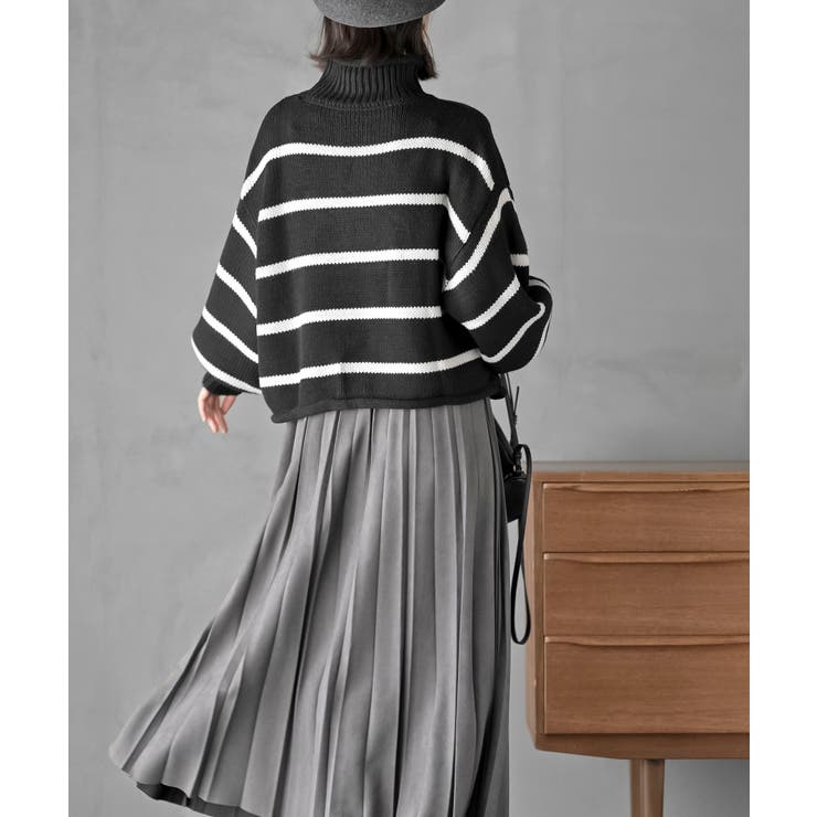 ハイネックボーダーニットプルオーバー | rps | 詳細画像32 