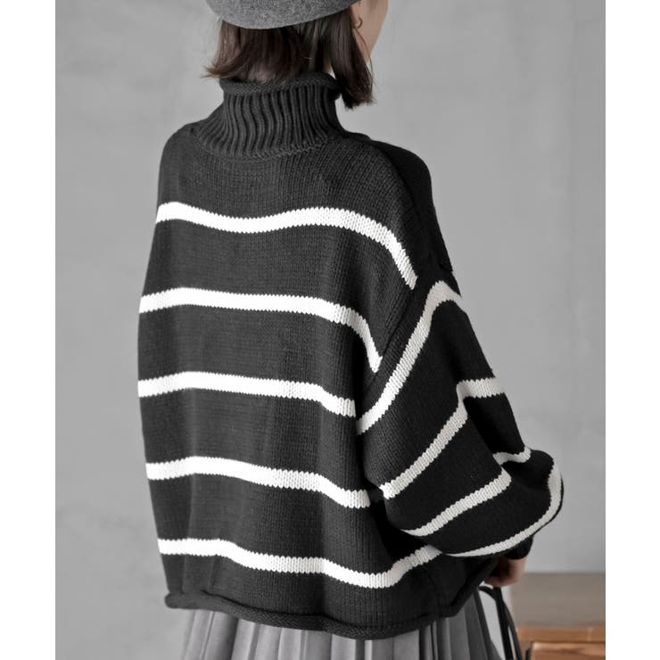 ハイネックボーダーニットプルオーバー | rps | 詳細画像36 