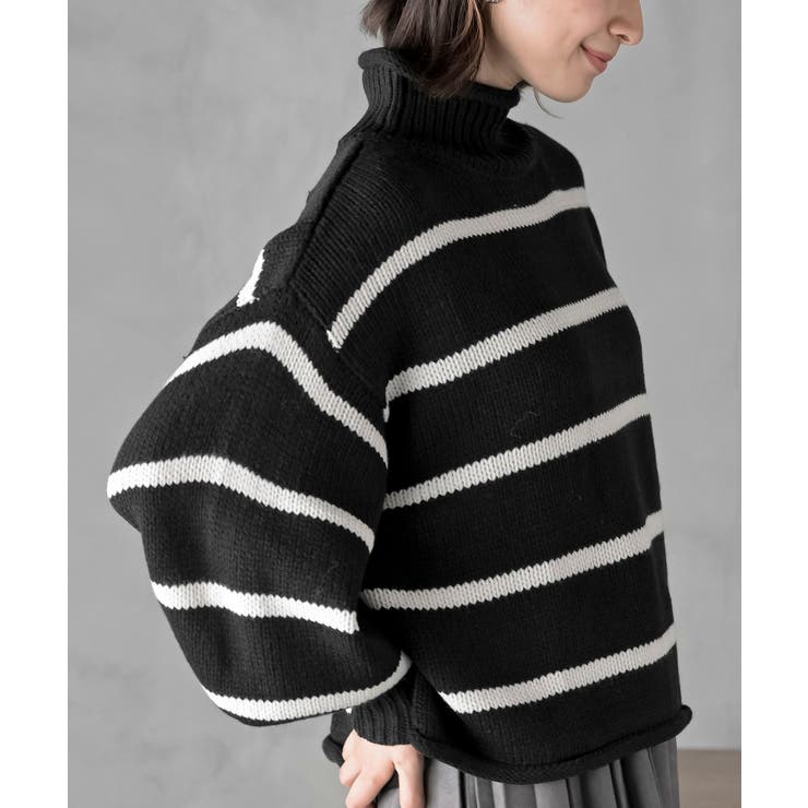 ハイネックボーダーニットプルオーバー | rps | 詳細画像37 