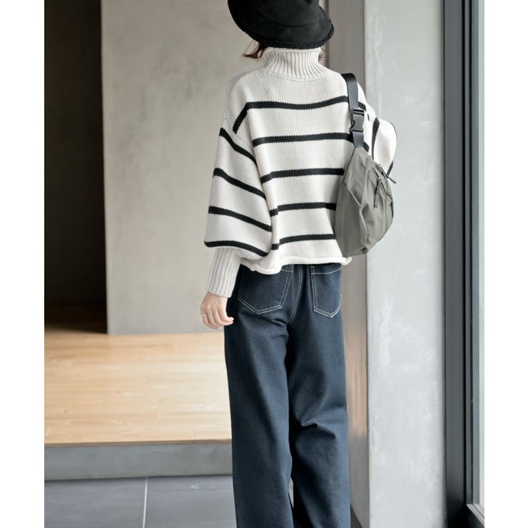 ハイネックボーダーニットプルオーバー | rps | 詳細画像4 