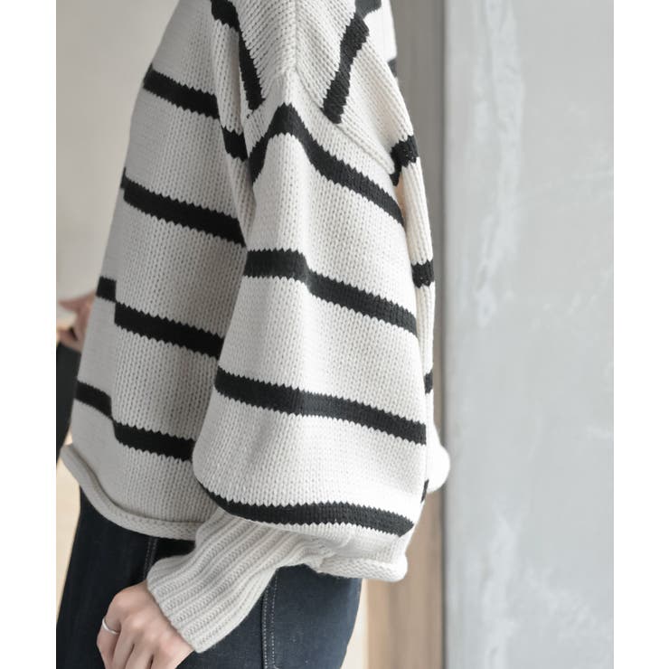 ハイネックボーダーニットプルオーバー | rps | 詳細画像9 