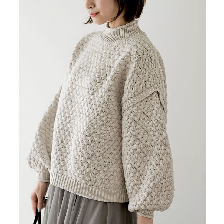 スケールあみハイネックニットプルオーバー | rps | 詳細画像1 