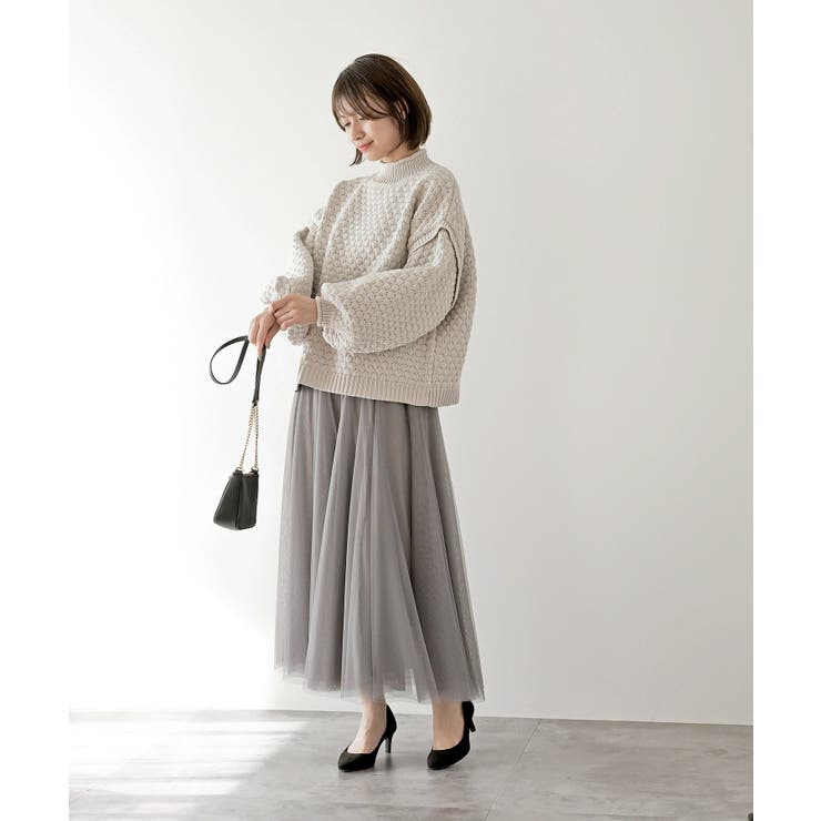 スケールあみハイネックニットプルオーバー | rps | 詳細画像10 