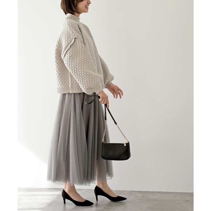 スケールあみハイネックニットプルオーバー | rps | 詳細画像13 