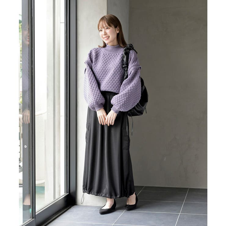 スケールあみハイネックニットプルオーバー | rps | 詳細画像18 