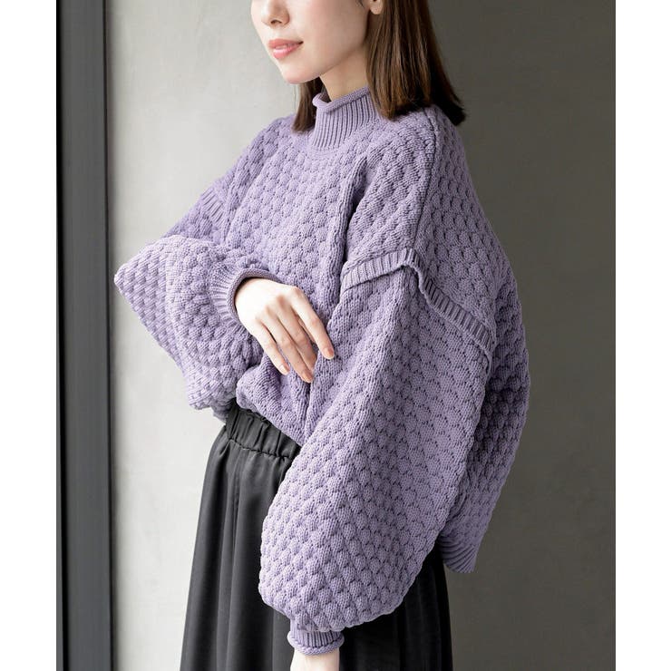 スケールあみハイネックニットプルオーバー | rps | 詳細画像25 