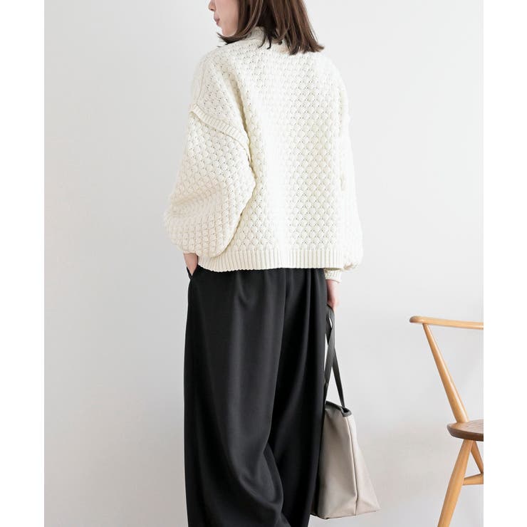 スケールあみハイネックニットプルオーバー | rps | 詳細画像3 