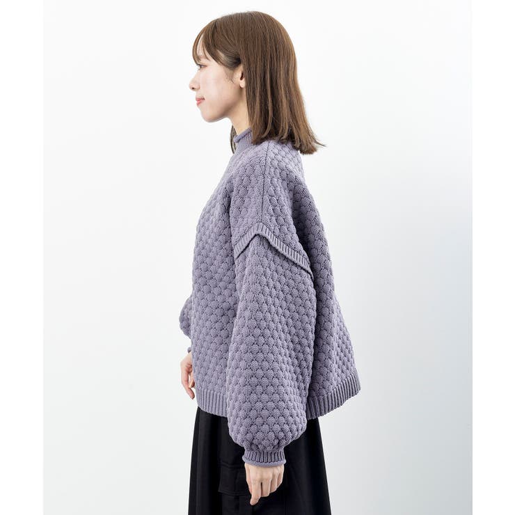 スケールあみハイネックニットプルオーバー | rps | 詳細画像35 