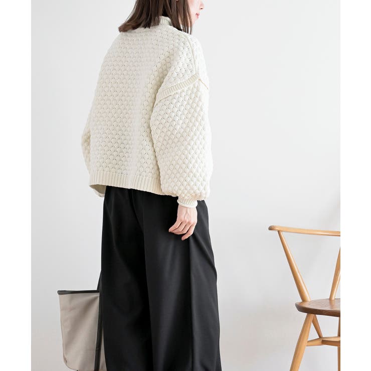スケールあみハイネックニットプルオーバー | rps | 詳細画像4 