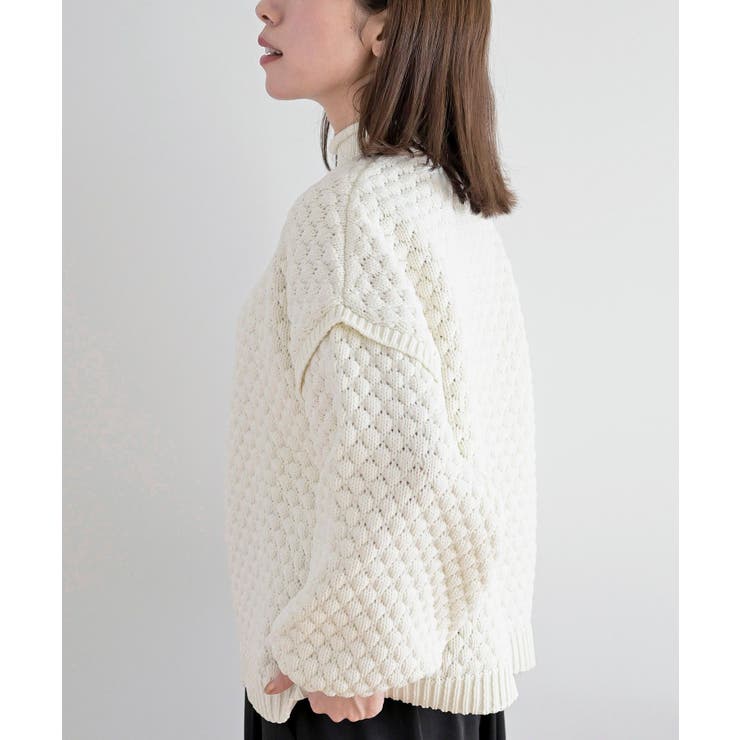 スケールあみハイネックニットプルオーバー | rps | 詳細画像7 