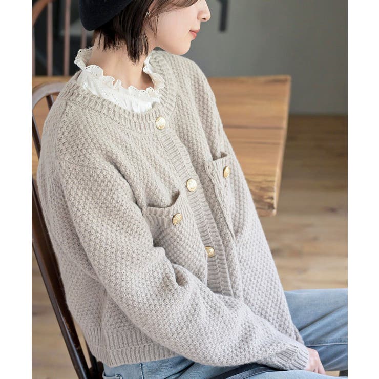 ツーピース ニット ジャケット セミタイト シンプル 上品 韓国 SALE！40%OFF】THE SHINZONE シンゾーン ブークレニット