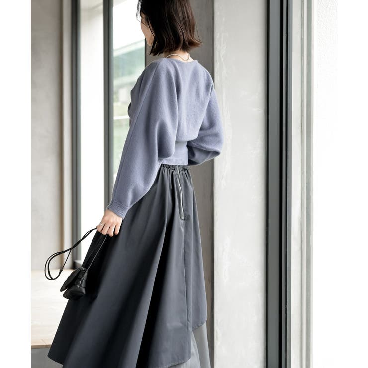 リボンデザインニットカーデ＋キャミアンサンブル | rps | 詳細画像13 