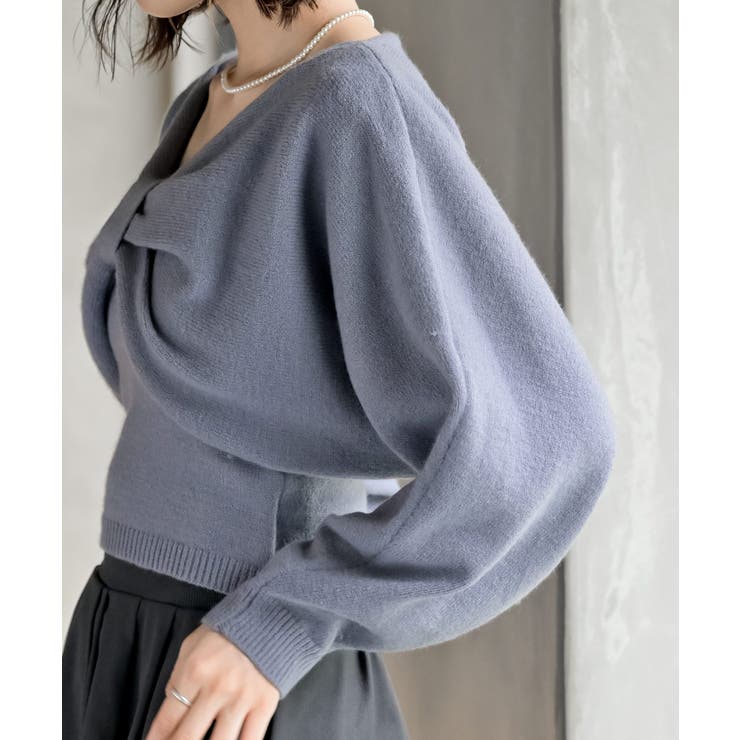 リボンデザインニットカーデ＋キャミアンサンブル | rps | 詳細画像18 