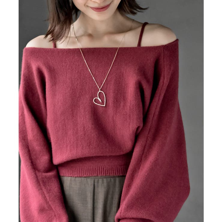 リボンデザインニットカーデ＋キャミアンサンブル | rps | 詳細画像23 