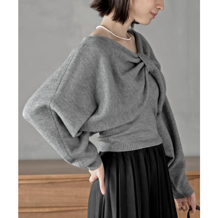 リボンデザインニットカーデ＋キャミアンサンブル | rps | 詳細画像36 