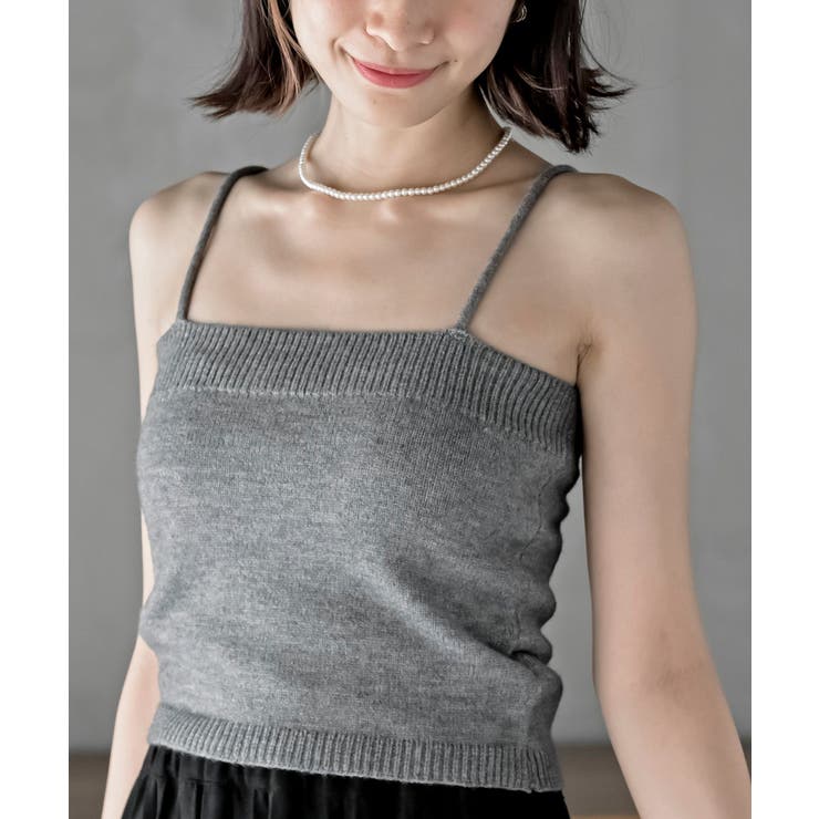 リボンデザインニットカーデ＋キャミアンサンブル | rps | 詳細画像38 