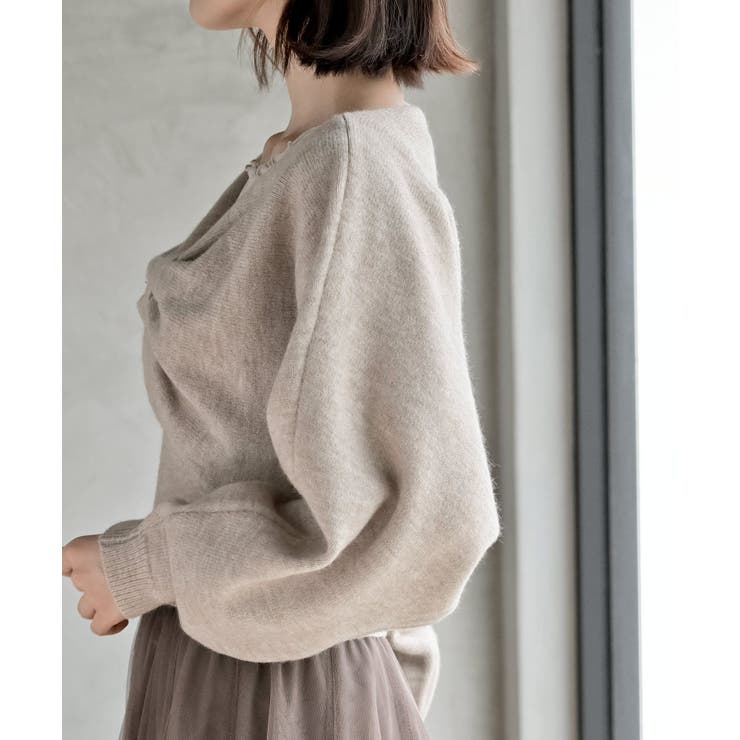 リボンデザインニットカーデ＋キャミアンサンブル | rps | 詳細画像7 