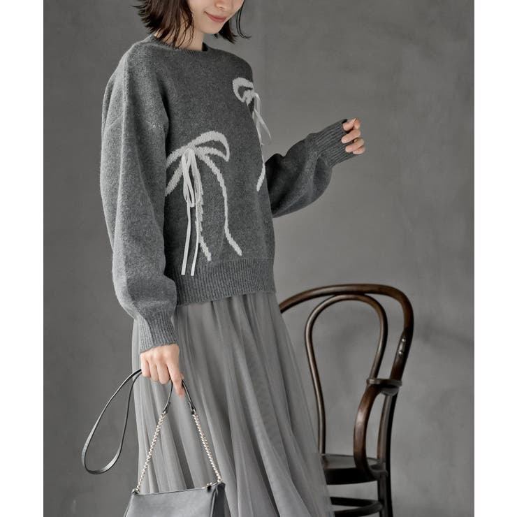 リボンニットプルオーバー | rps | 詳細画像3 