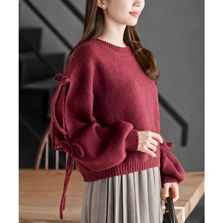 RED VALENTINO カシミヤ アンゴラ リボン ニットプルオーバー リボンニット プルオーバー TINA：JOJUN 全2色｜tnj441-0746【1】
