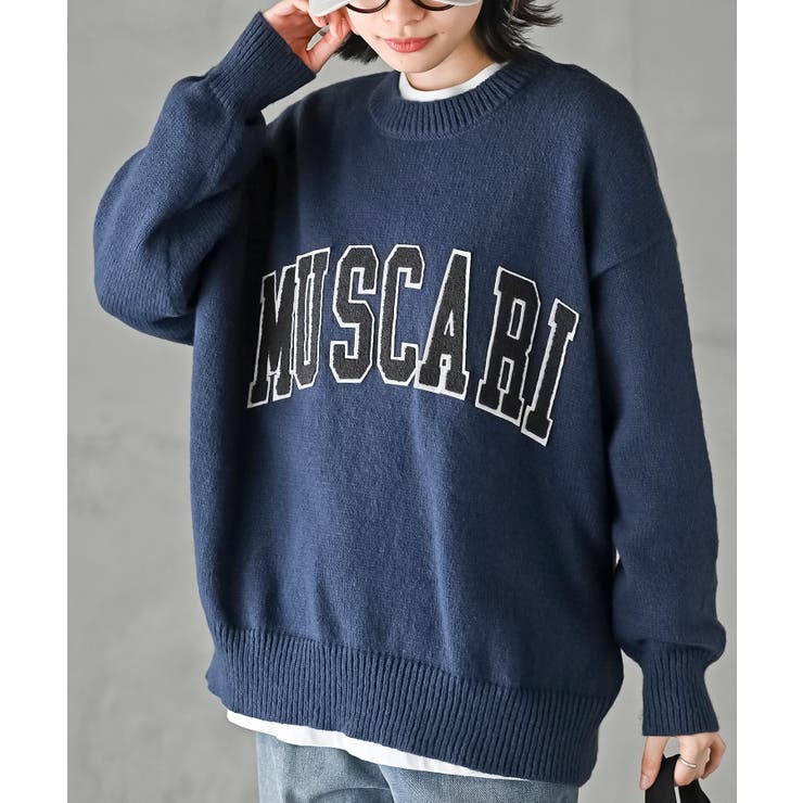 ネイビー | ロゴニットプルオーバー | rps