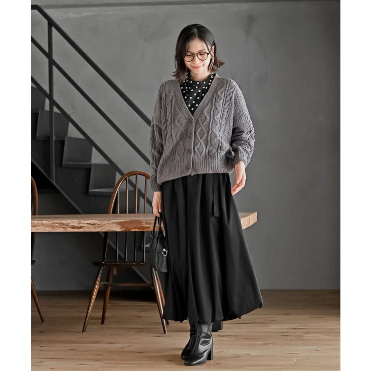 モールケーブルニットカーディガン | rps | 詳細画像11 