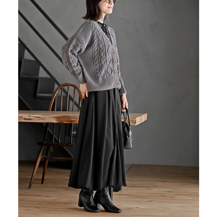 モールケーブルニットカーディガン | rps | 詳細画像14 