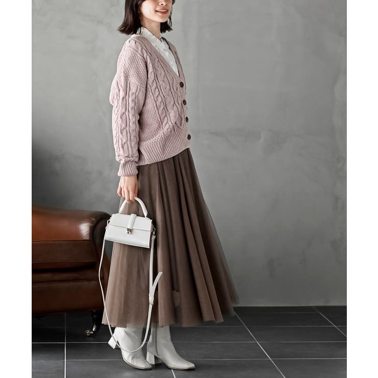 モールケーブルニットカーディガン | rps | 詳細画像22 