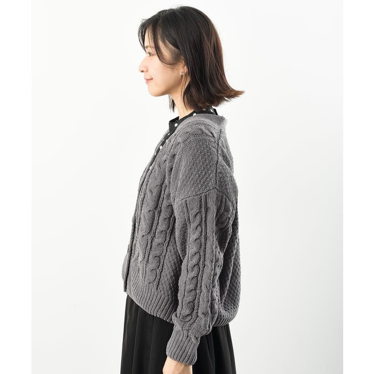 モールケーブルニットカーディガン | rps | 詳細画像27 
