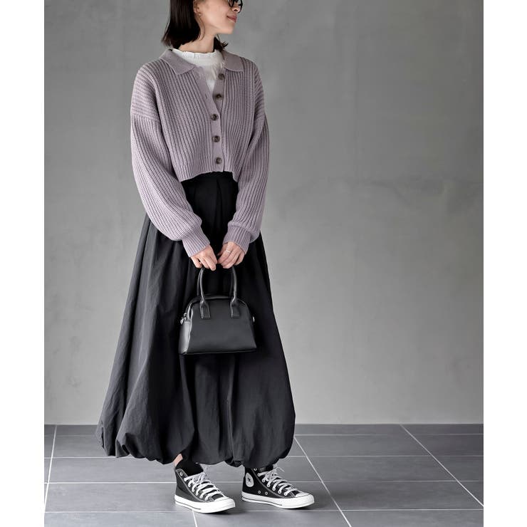 襟付きニットショートカーディガン | rps | 詳細画像23