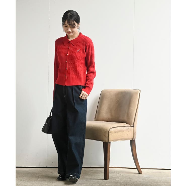 ケーブルポロニットカーディガン | rps | 詳細画像11 