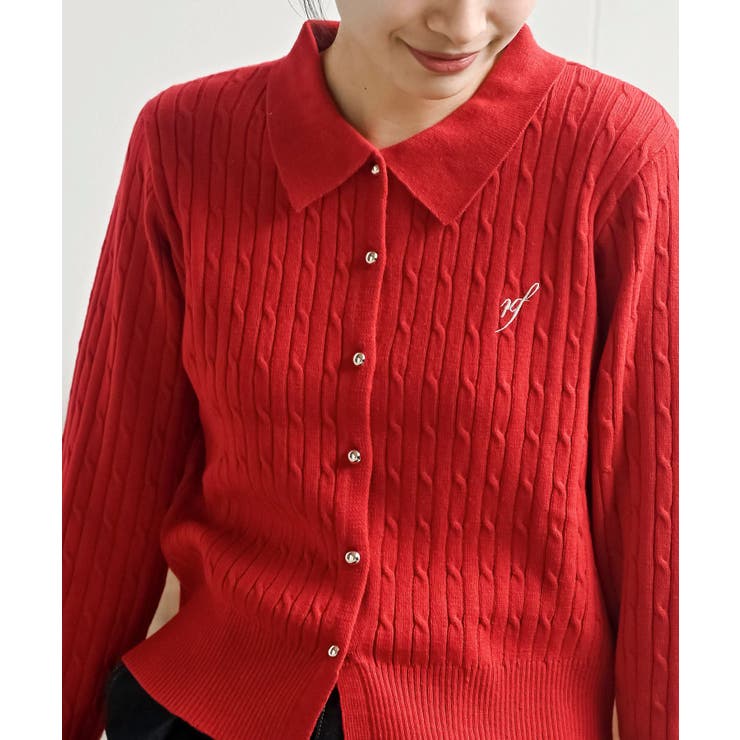 ケーブルポロニットカーディガン | rps | 詳細画像15 