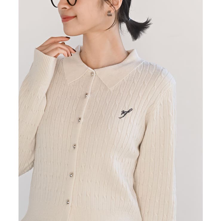 ケーブルポロニットカーディガン | rps | 詳細画像23 