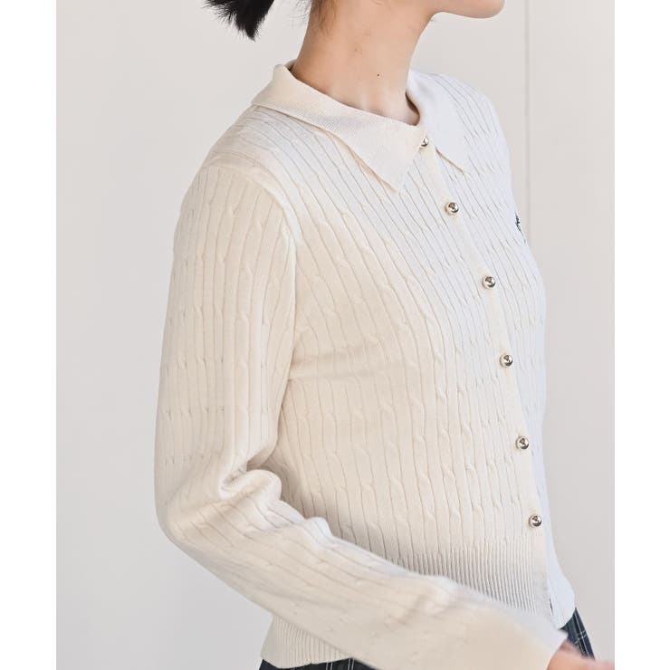 ケーブルポロニットカーディガン | rps | 詳細画像24 